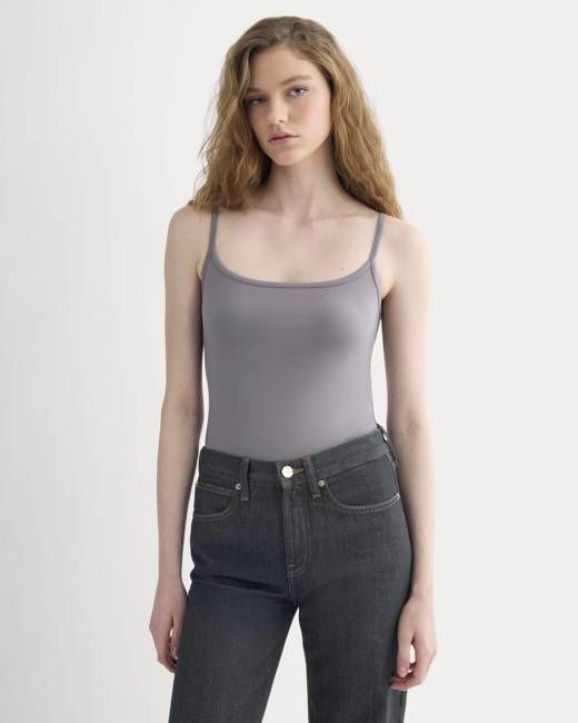 Scoopneck Cami | Charcoal Grey