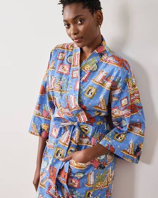 Unleashed Stories - Robe - Bookkeeper Blue