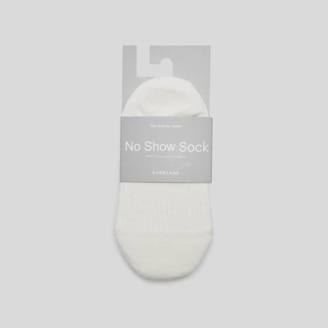 The Organic Cotton No-Show Sock 3-Pack | White