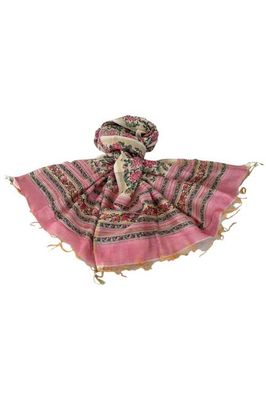 Chanderi Silk Cotton Blockprint Stole No. 17 Jodhpur Edit