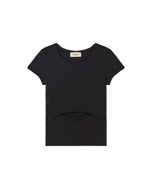 Black opening Faye top