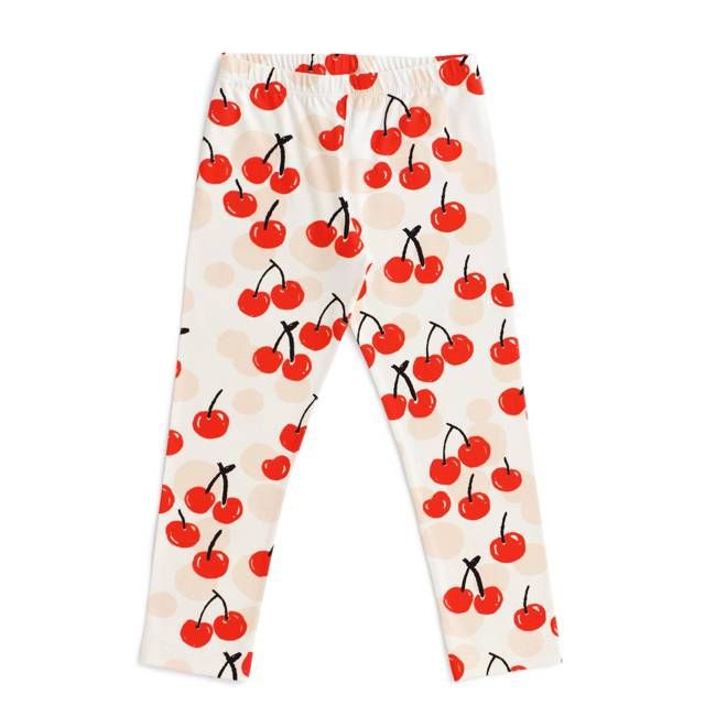 Baby Leggings - Cherries Red