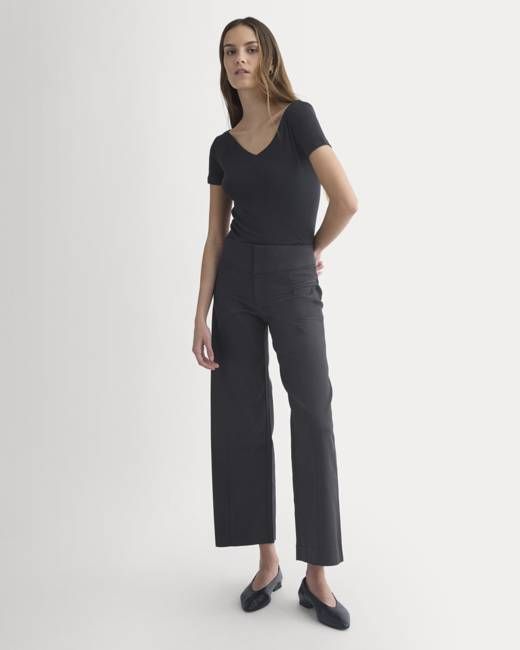 Tailored Drape Seam Pant | Black