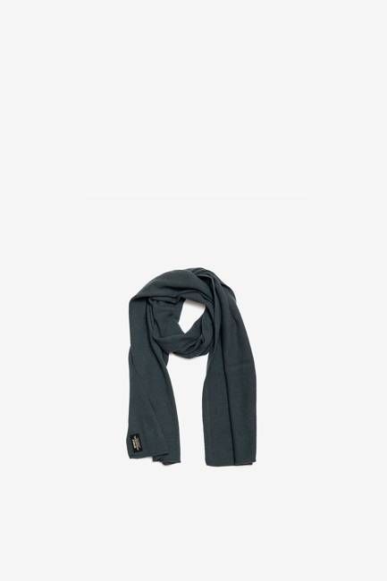 DARK GREEN WOOL SCARF