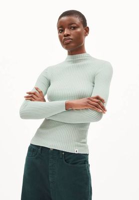 ALAANIA KNIT SWEATER | polar green