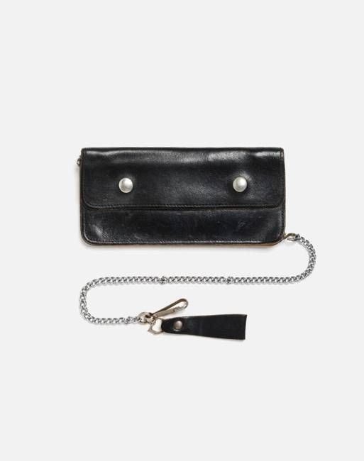 70s Leather Trucker Chain Wallet - #3
