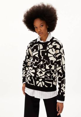 OLESSYAA AQUA FLORAL| black-oatmilk