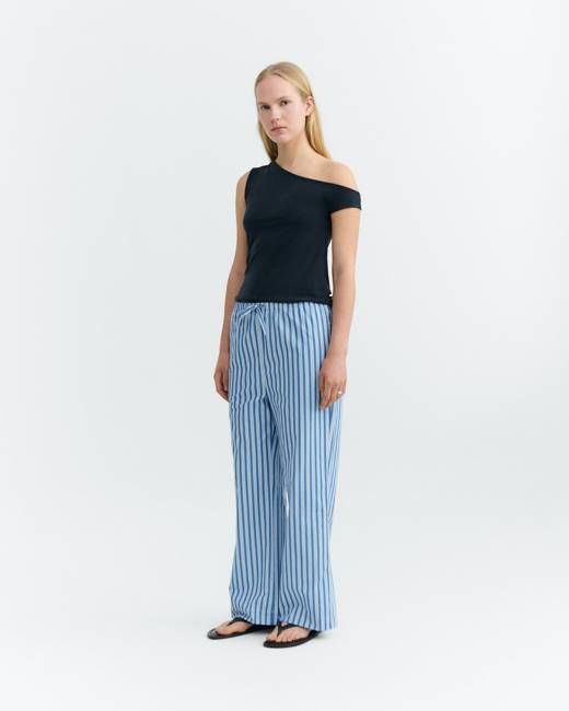 Brigitte blue striped relaxed pants