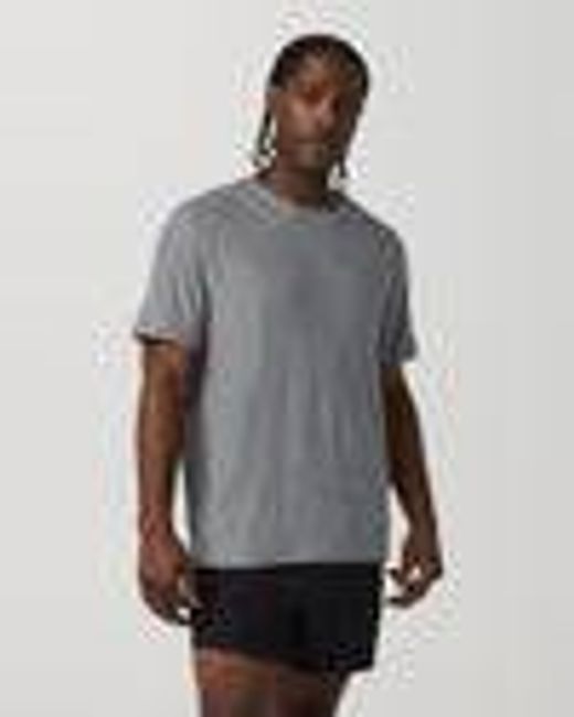 Short Sleeve Strato Tech Tee - Relaxed Fit | Heather Grey | Vuori