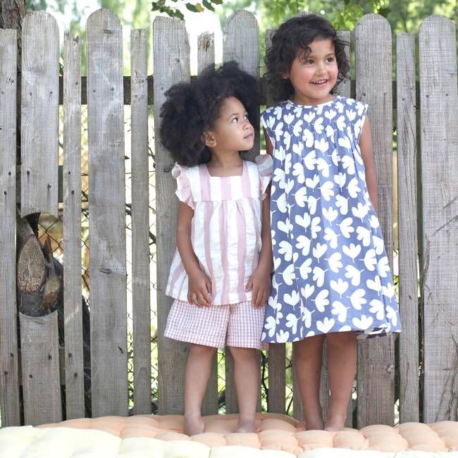 Sleeveless Smock Dress - Leaf