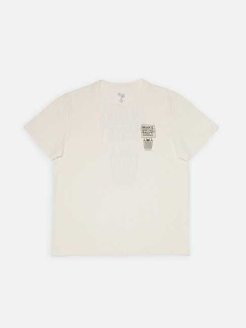 Roy Garbage T-Shirt Chalk White | Nudie Jeans