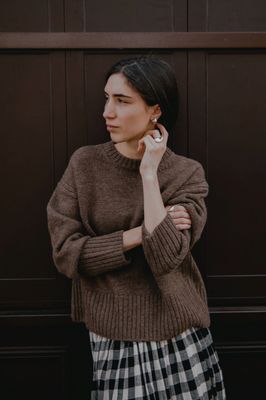 Raye British Wool Sweater Peat