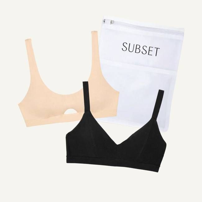 2-Pack Women's Soft Bra + Lingerie Bag
