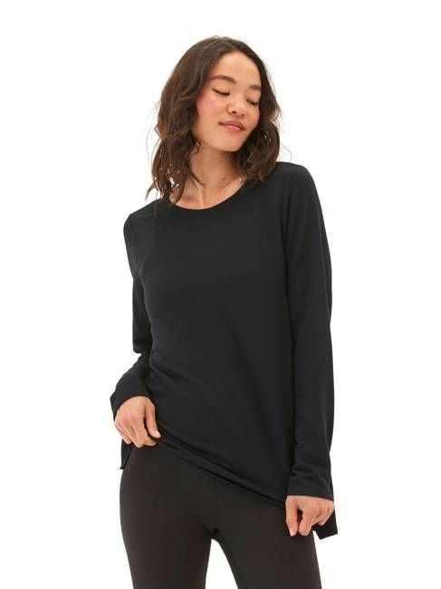 Teagan Feather Fleece Step-Hem Tunic