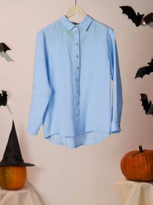 Skye Blue, Ona Shirt, Long Sleeve
