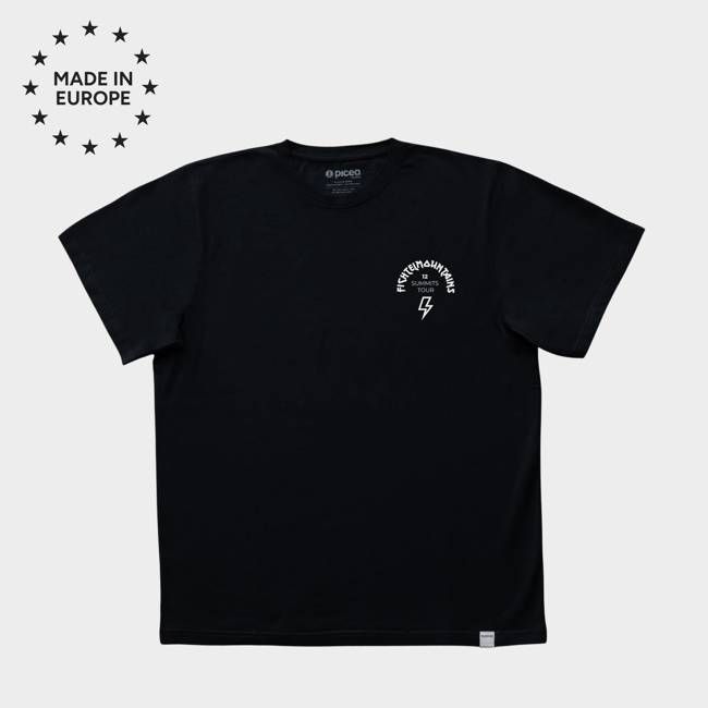 Fichtelmountains 12 Summits Tour T-Shirt Schwarz
