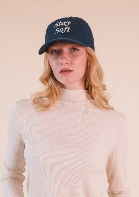 Stay Soft Organic Cotton Baseball Cap - Brand Blue