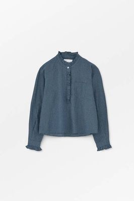 Lune shirt - Blue/Cream mini check