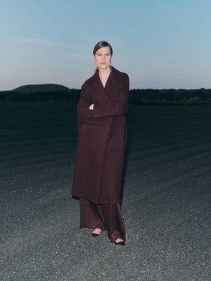 boiled wool coat with lapels (GOTS)