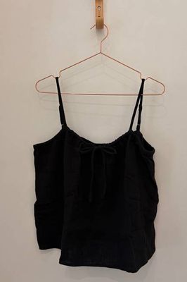 Sample Sale Sofia Top in Black Gauze