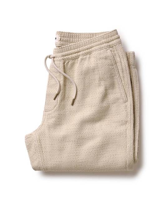 The Apres Pant in Natural Sashiko