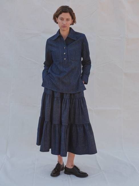 Russet Tunic in Khadi Denim