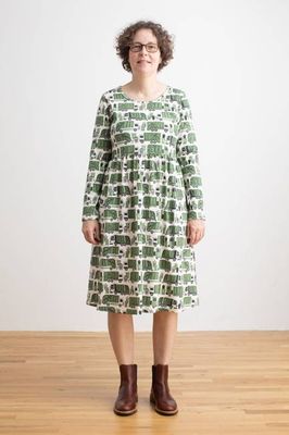 Copenhagen Dress - Garbage & Recycling Green