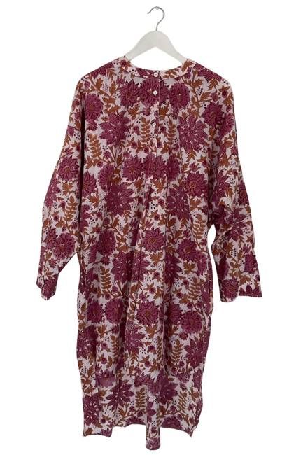NEW! Block Print Henley Neck Kurta No. 92