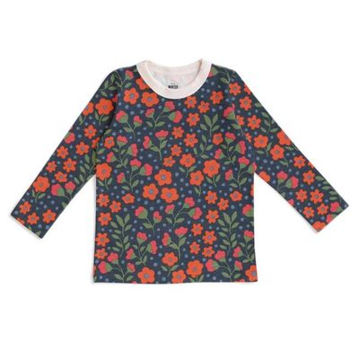 Long Sleeve Tee - Garden Blooms Navy