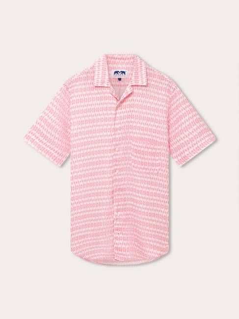 Men's Camel Mirage Pink Arawak Linen Shirt