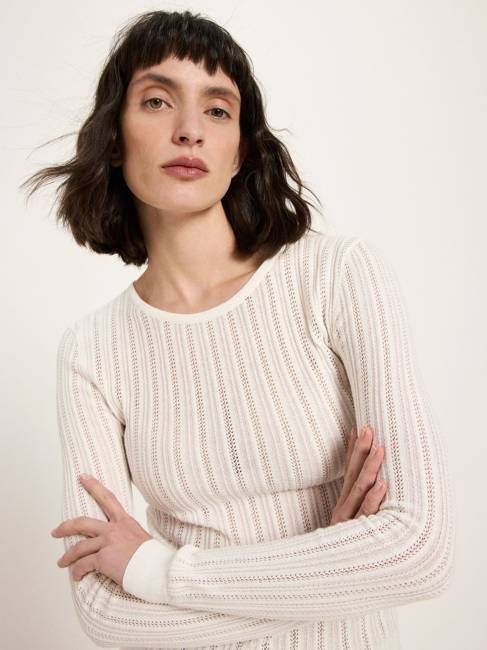 Pointelle sweater (GOTS)