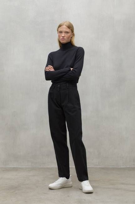 BLACK JERTE TROUSERS