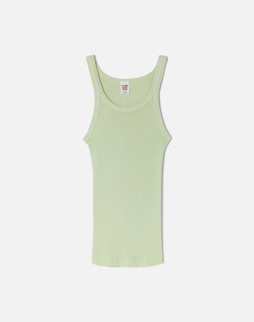 Ribbed Tank - Pistachio