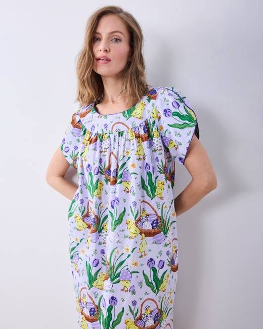 Egg Hunt - Retro Dreams Nightgown - Dusty Lilac