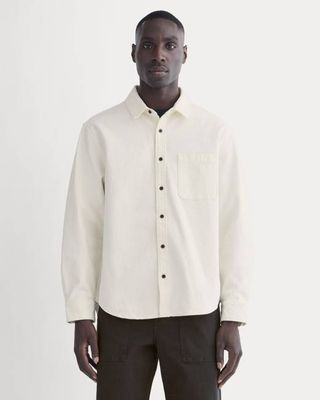 The Canvas Organic Cotton Overshirt | Bone