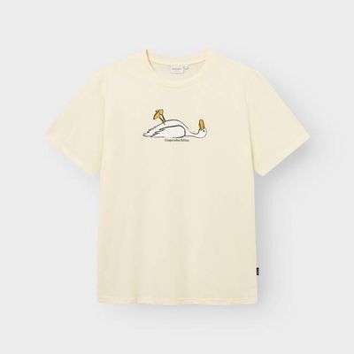 DEDICATED - T-shirt Stockholm Unproducktive Durchsichtig Gelb