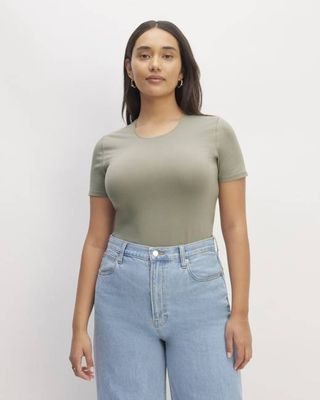 The Supima® Form Crew Neck Tee | Sage Green