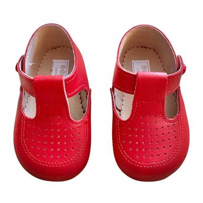 Britannical x Early Days - Bailey Pre-Walker Baby Shoes - Pillar Box Red