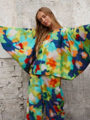 Flowerfield Tencel shirt, adults