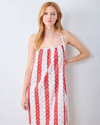Sweetheart Stripes - Cami Nightgown - Cherry Cola