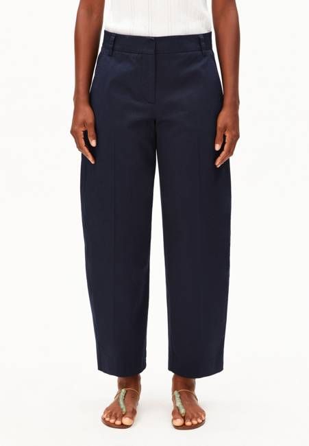 BARREL LEG TWILL PANT