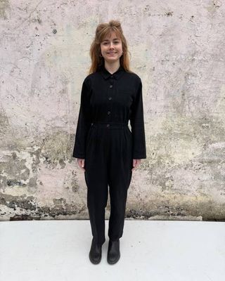 Lowie Long Sleeve Black Boilersuit