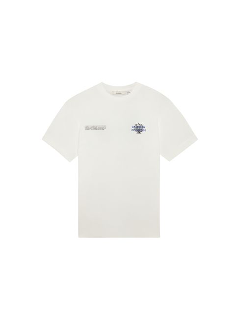 Womens Coral Gardeners Midweight T-Shirt—Off-White
