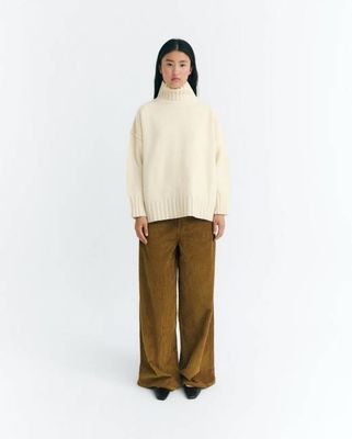 Brown wide leg corduroy Hedda pants