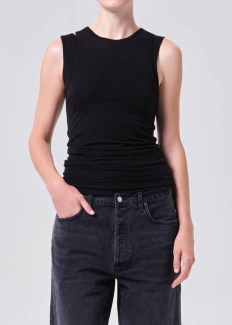 Finch Tank in Black