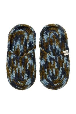 HIDE - Handknitted Wool Slipper Blue Space