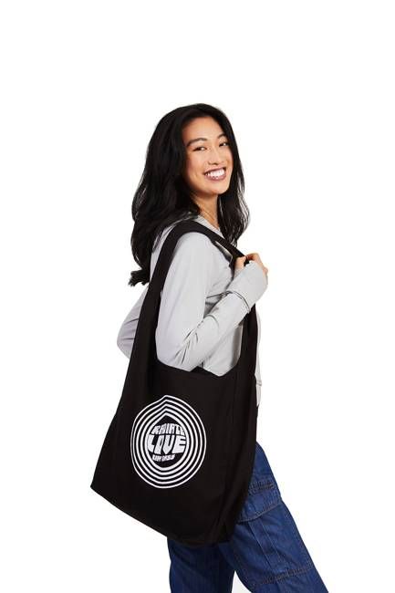 YesAnd x Ram Dass "Radiate Love" Organic Tote Bag