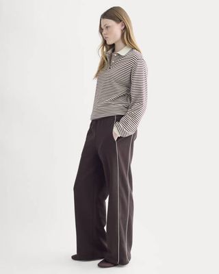 Luxe Fleece Track Pant | Dark Chocolate