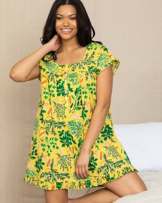 Herb Garden - Pintuck Nightgown - Citrine