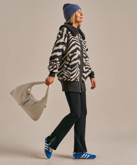 Vacation Deep Blue Hoop Earrings Silver